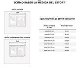 STOR Planet Persiana Enrollable Loneta Instala Fácil, Mod. SP1364 Dimensiones 160 cm x 180 cm, Gris