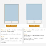 LUCKUP - Persianas enrollables de Tela 100% Opacas, protección UV, Impermeables, Gris, 30" x 79"