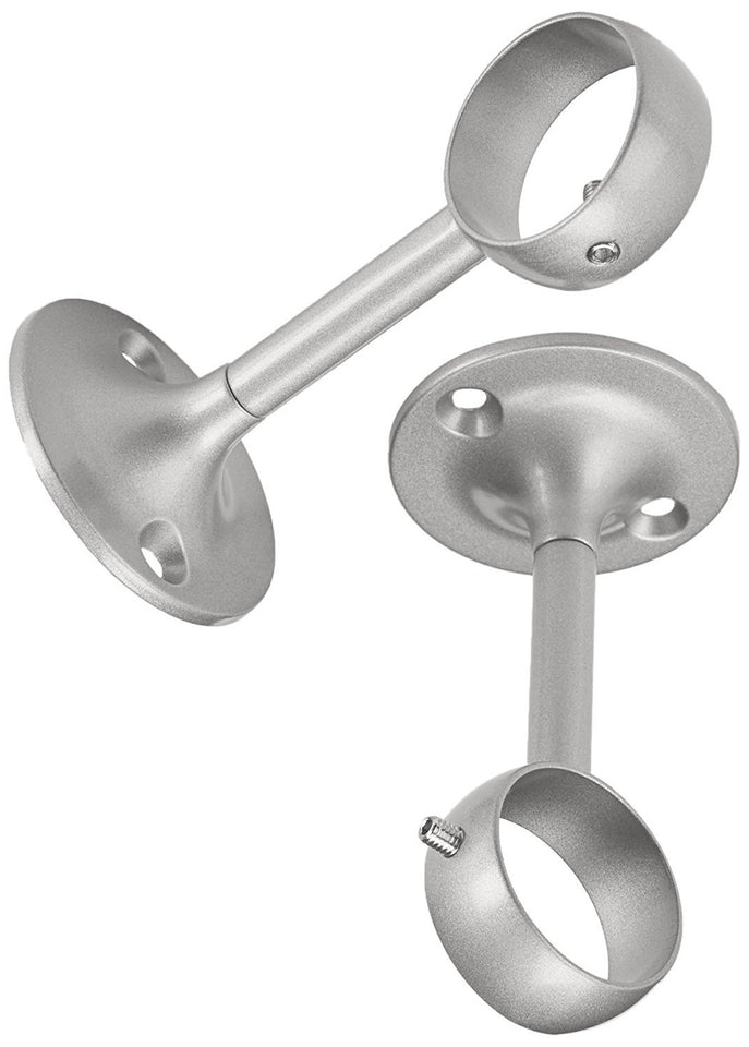 AmazonBasics, Set de 2 Soportes Ajutables para Techo, Níquel