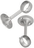 AmazonBasics, Set de 2 Soportes Ajutables para Techo, Níquel