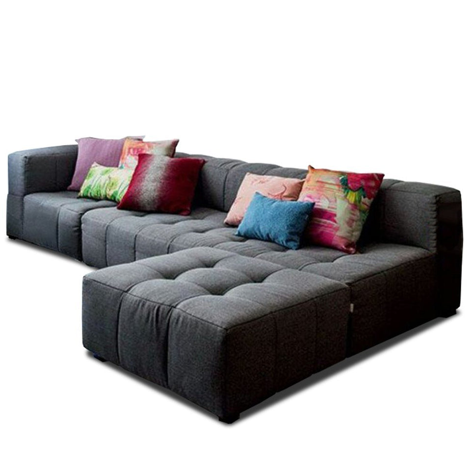 RematesMx Sala Saura Vintage Lino Gris Der
