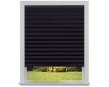 Original Blackout Pleated Paper Shade, Black, 48" x 72", 6 Pack