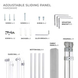CHICOLOGY - Paneles deslizantes Ajustables, persianas Verticales Cortadas a Longitud, Gris (Urban Grey), Up to 80" W X 96" H, 1, 1