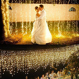 NEXGADGET Guirnaldas de Luces Solares Decorativas 8 Modos 20M Luz LED 200, Alambre de Cobre Flexible Impermeable IP65 para Fiestas, Bodas, Jardín, Patio,Edificio y Año Nuevo etc (Blanco Cálido)