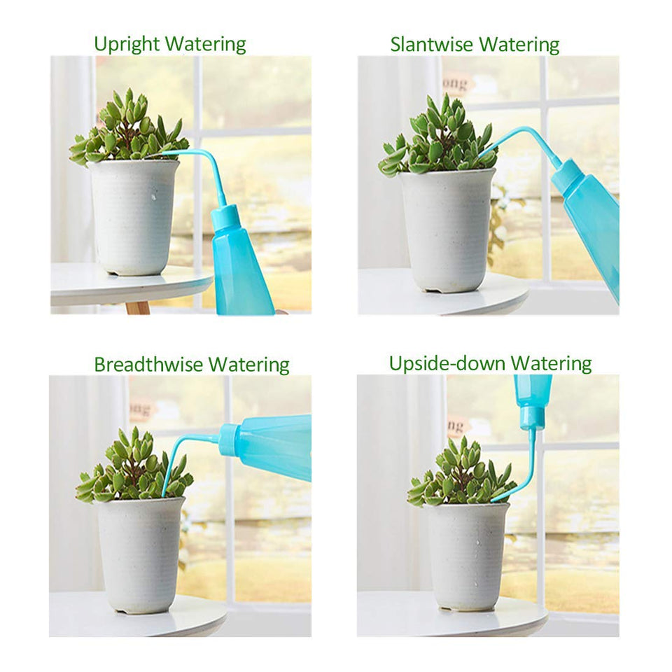 Cheelom Mini jardín de 15 piezas para trasplante manual de herramientas suculentas Plantación en miniatura, macetas, cactus, planta de interior, herramientas de bonsai, kit de bonsai (Azul)