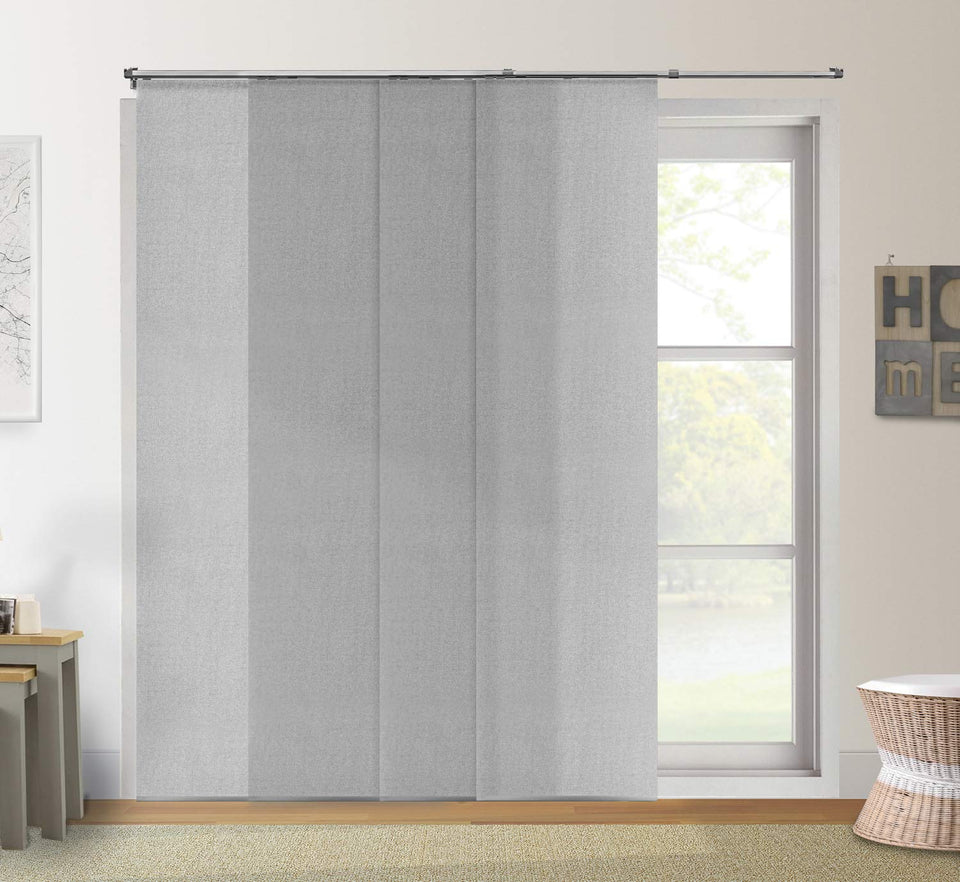 CHICOLOGY - Paneles deslizantes Ajustables, persianas Verticales Cortadas a Longitud, Gris (Urban Grey), Up to 80" W X 96" H, 1, 1