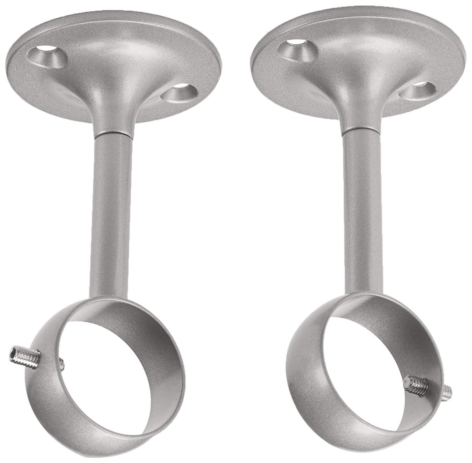 AmazonBasics, Set de 2 Soportes Ajutables para Techo, Níquel