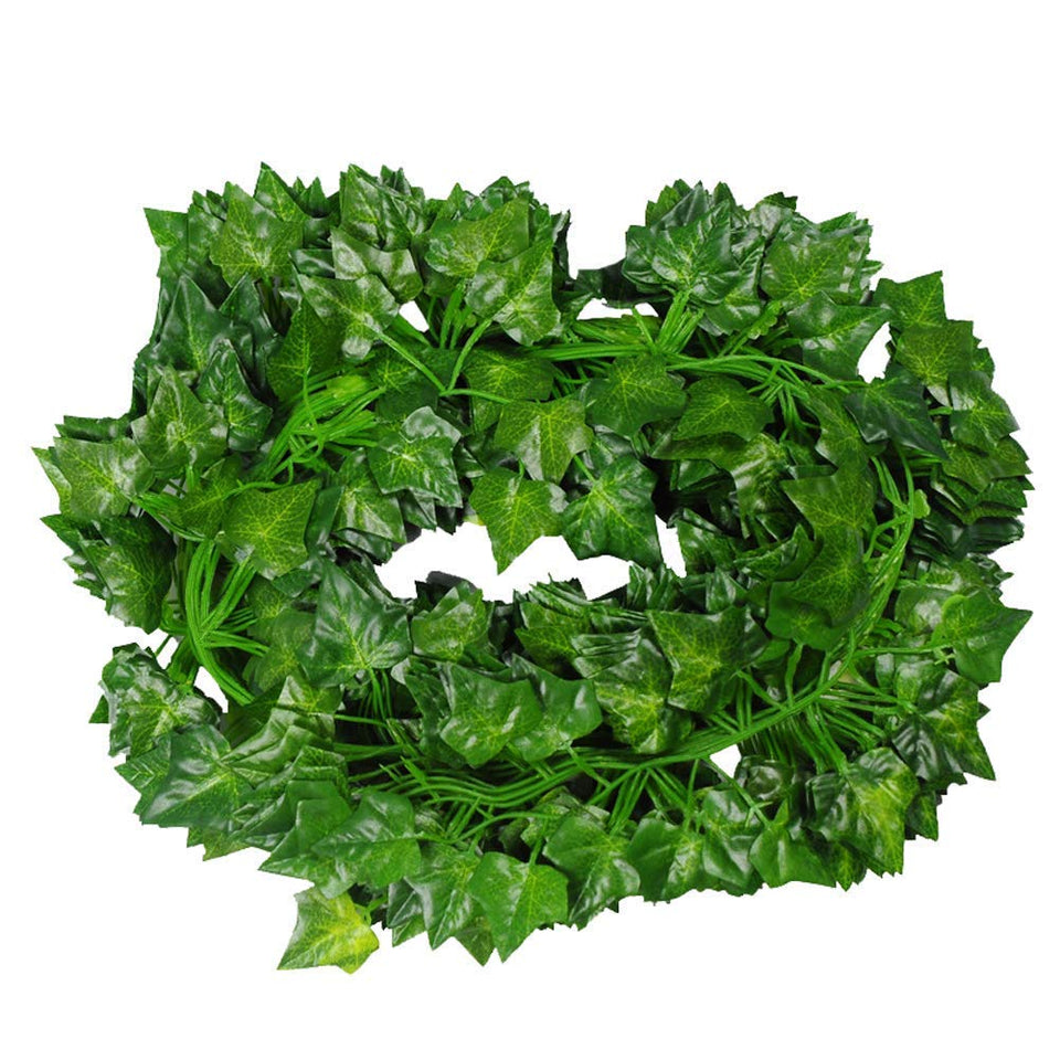 Eokeanon Plantas Artificiales, Vides Artificiales, 78 Pies (12 Piezas) Falso Hiedra Falsa Hojas Colgando Vegetación Guirnalda Planta de Vid para el Banquete de Boda Jardín Decoración de la Pared
