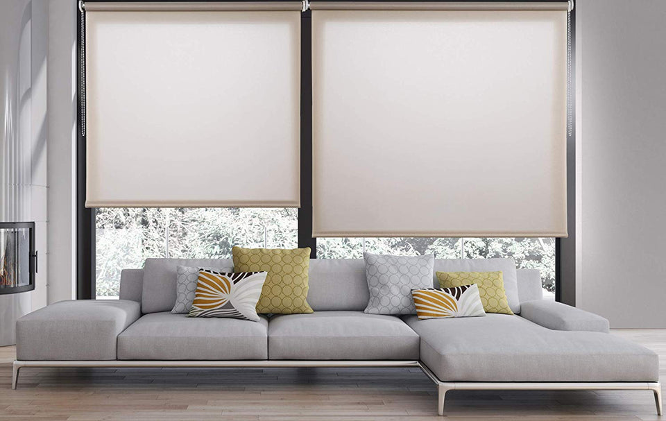 STOR Planet Persiana Enrollable Loneta Instala Fácil, Mod. SP1364 Dimensiones 160 cm x 180 cm, Gris