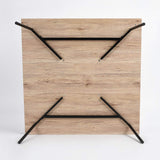 FurnitureR Mesa de Centro Cuadrada contemporánea de Vidrio Templado: Moderna Mesa de cóctel, Mesa de sofá para Sala de Estar y Oficina