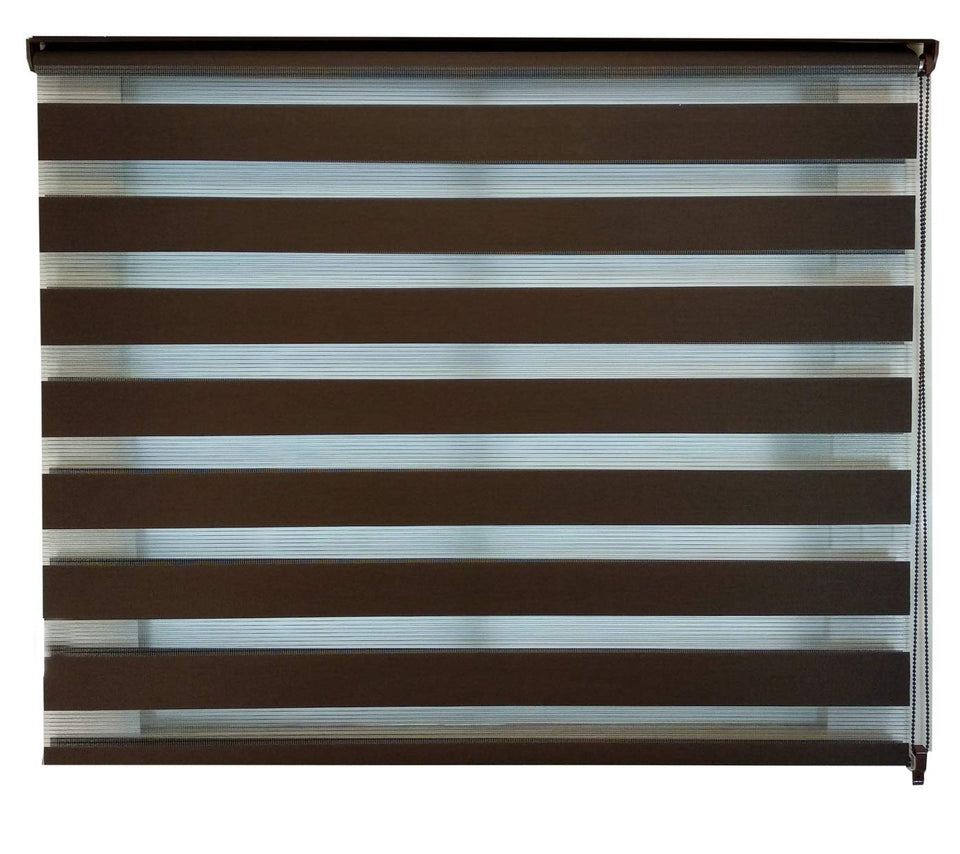 DECO Persiana Enrollable Sheer Elegance 120 X 180 Color Chocolate