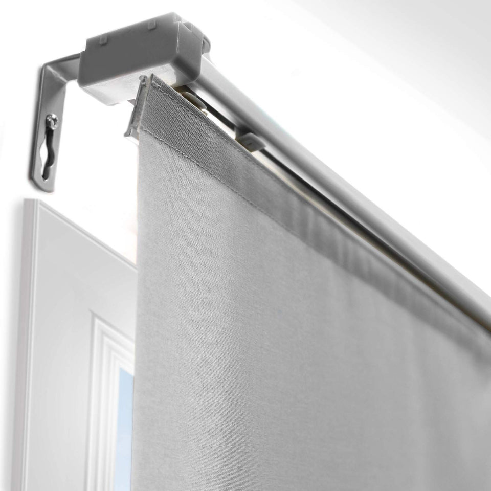 CHICOLOGY - Paneles deslizantes Ajustables, persianas Verticales Cortadas a Longitud, Gris (Urban Grey), Up to 80" W X 96" H, 1, 1