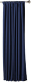 Amazon Basics Set de Cortina de oscurecimiento, 132 x 160 cm, Color Azul Marino