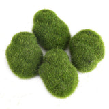 Piedras de musgo artificiales, 12 piezas de musgo verde cubierto de rocas decorativas Simulación de hierba Bryophyte Bonsai jardín DIY decoración de paisaje
