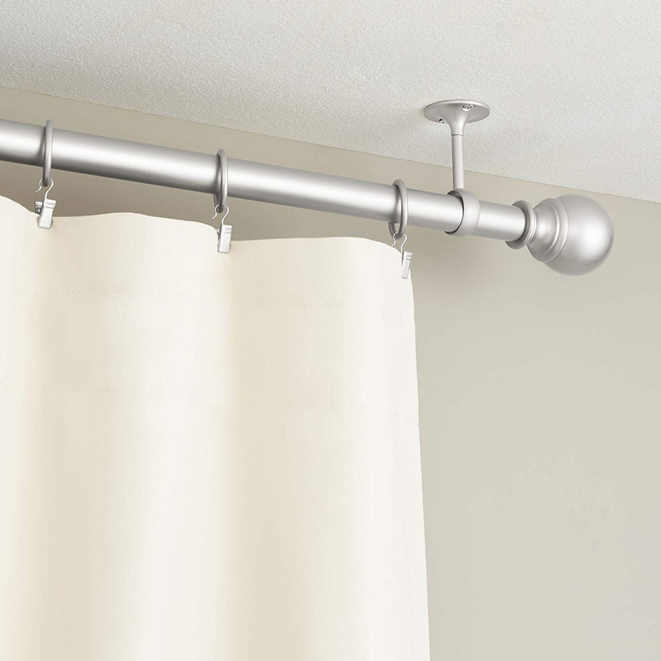 AmazonBasics, Set de 2 Soportes Ajutables para Techo, Níquel
