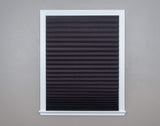 Original Blackout Pleated Paper Shade, Black, 48" x 72", 6 Pack