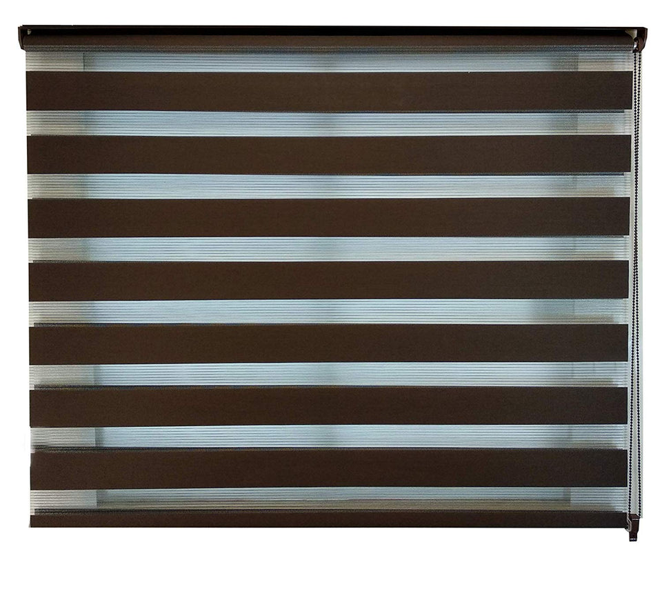 DECO Persiana Enrollable Sheer Elegance 120 X 180 Color Chocolate